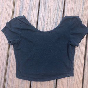 Brandy Melville Black Crop Top
